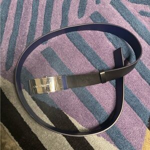 Off white leather belt